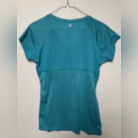 90 DEGREE  BY REFLEX TURQUOISE SHORT SLEEVE SHIRT SIZE M - Picture 4 of 6